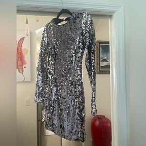 NWT Bardot Sequin open back Mini Dress